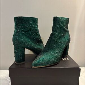 Betsy Johnson sparkly green boots
